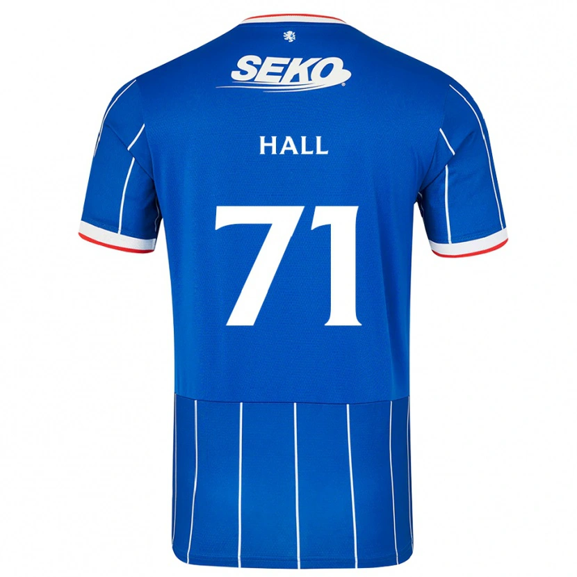 Danxen Femme Maillot Ruaridh Hall #71 Rouge Bleu Blanc Tenues Domicile 2026/27 T-Shirt