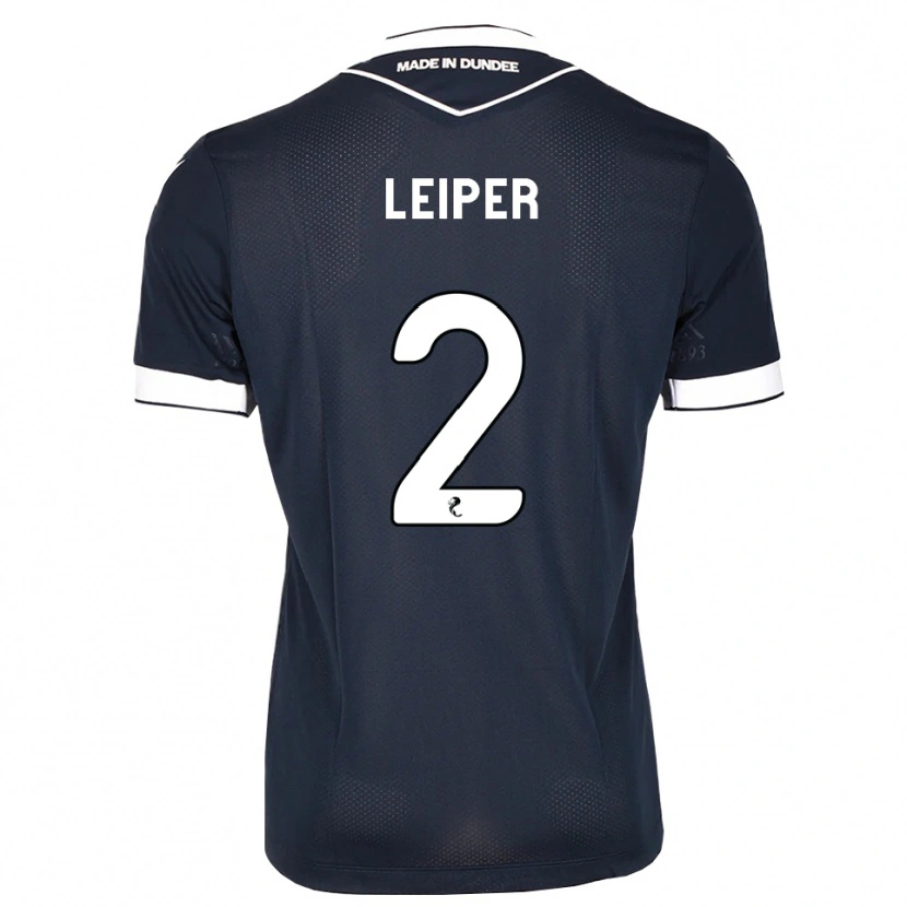 Danxen Femme Maillot Ashton Leiper #2 Bleu Nuit Blanc Tenues Domicile 2026/27 T-Shirt