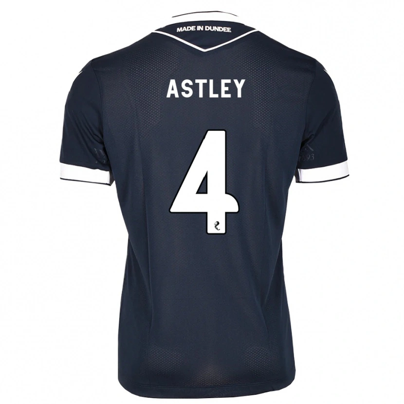 Danxen Femme Maillot Ryan Astley #4 Bleu Nuit Blanc Tenues Domicile 2026/27 T-Shirt