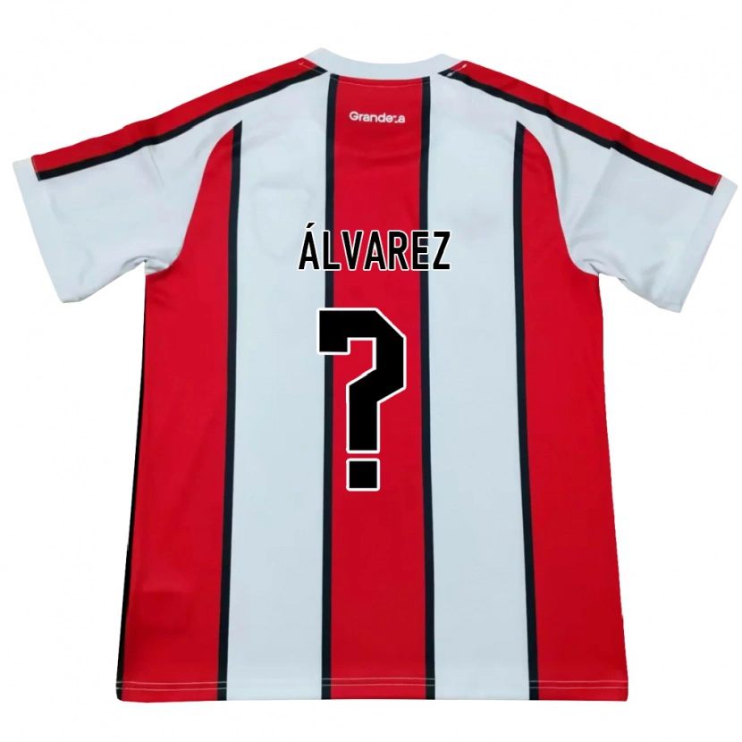 Danxen Femme Maillot Felipe Álvarez #0 Blanc Rouge Noir Tenues Extérieur 2026/27 T-Shirt