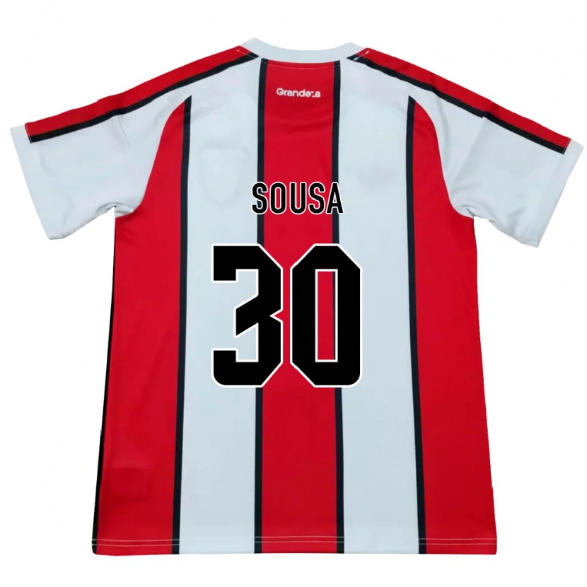 Danxen Femme Maillot Ludmila Sousa #30 Blanc Rouge Noir Tenues Extérieur 2026/27 T-Shirt