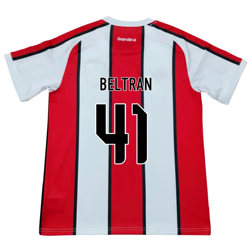 Danxen Femme Maillot Santiago Beltrán #41 Blanc Rouge Noir Tenues Extérieur 2026/27 T-Shirt