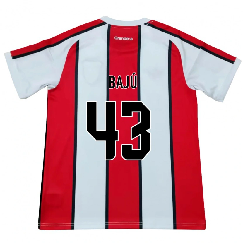 Danxen Femme Maillot Lisandro Bajú #43 Blanc Rouge Noir Tenues Extérieur 2026/27 T-Shirt