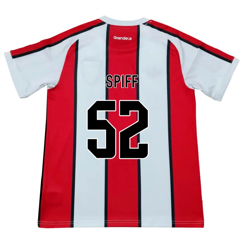 Danxen Femme Maillot Jonathan Spiff #52 Blanc Rouge Noir Tenues Extérieur 2026/27 T-Shirt