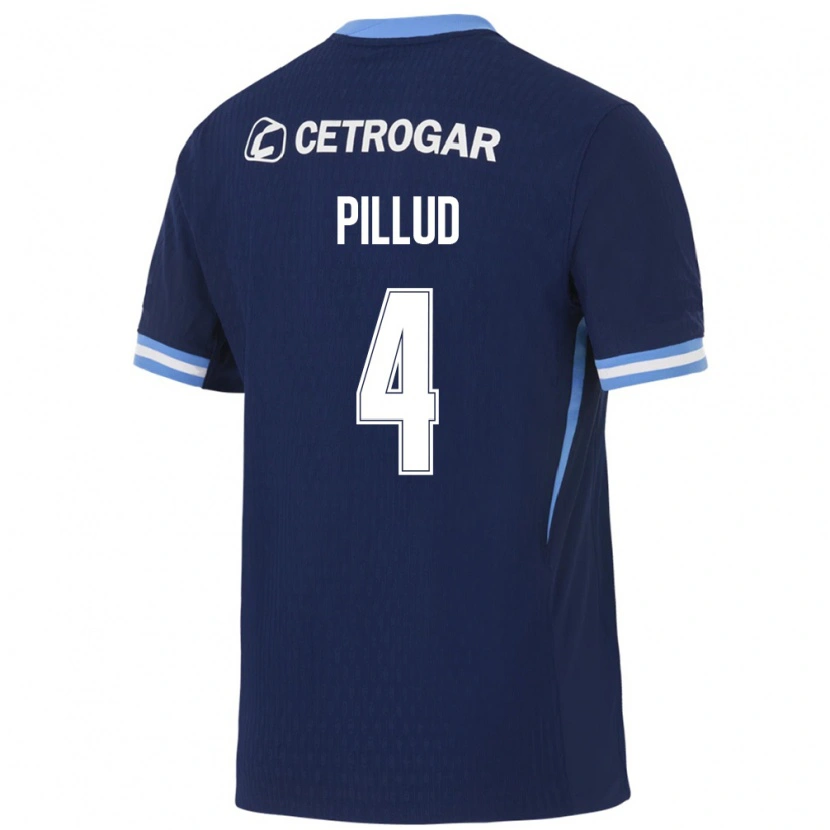 Danxen Femme Maillot Ivan Pillud #4 Bleu Royal Bleu Clair Blanc Tenues Extérieur 2026/27 T-Shirt