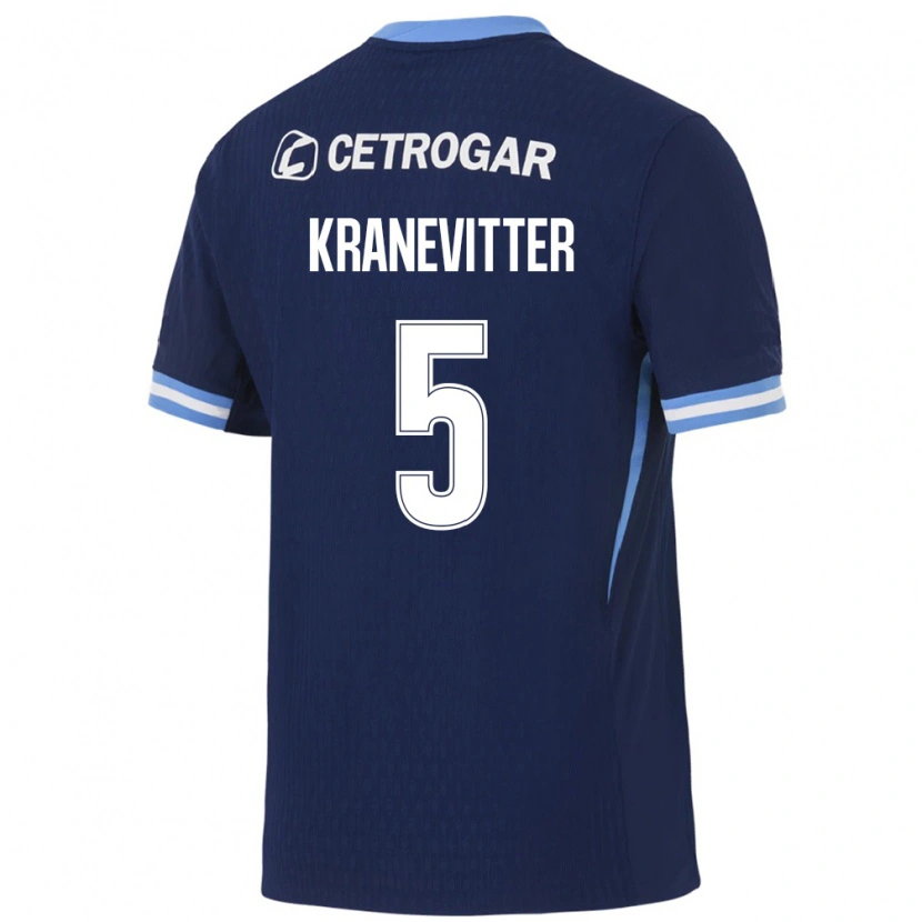 Danxen Femme Maillot Matías Kranevitter #5 Bleu Royal Bleu Clair Blanc Tenues Extérieur 2026/27 T-Shirt