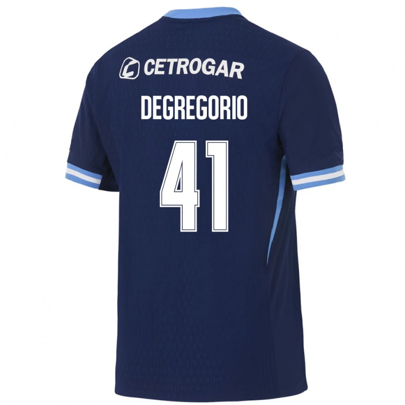 Danxen Femme Maillot Ramiro Degregorio #41 Bleu Royal Bleu Clair Blanc Tenues Extérieur 2026/27 T-Shirt