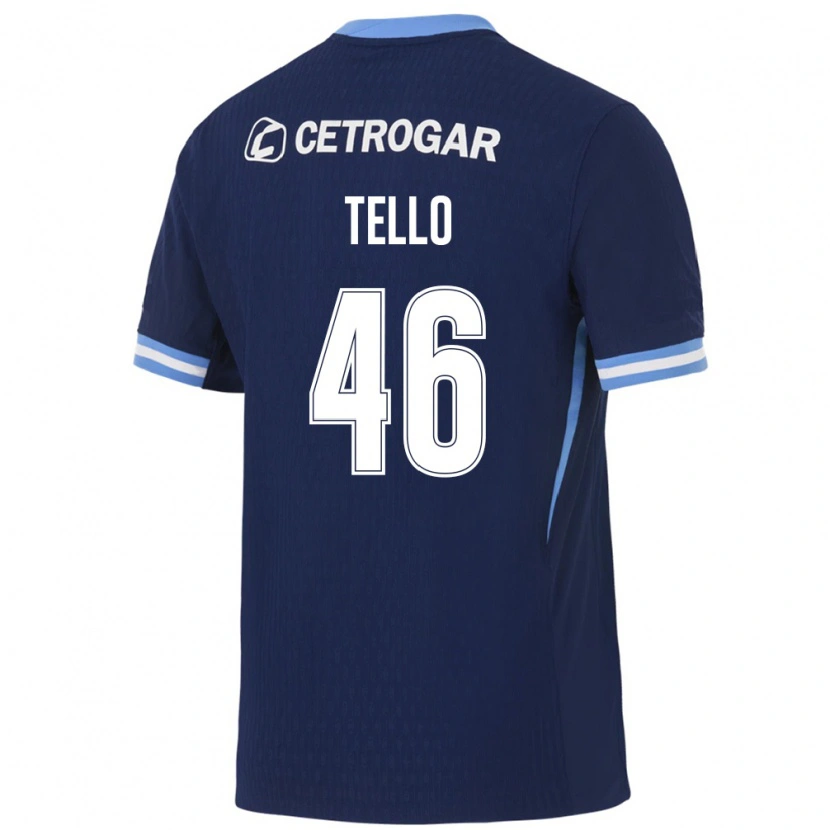 Danxen Femme Maillot Alejandro Tello #46 Bleu Royal Bleu Clair Blanc Tenues Extérieur 2026/27 T-Shirt