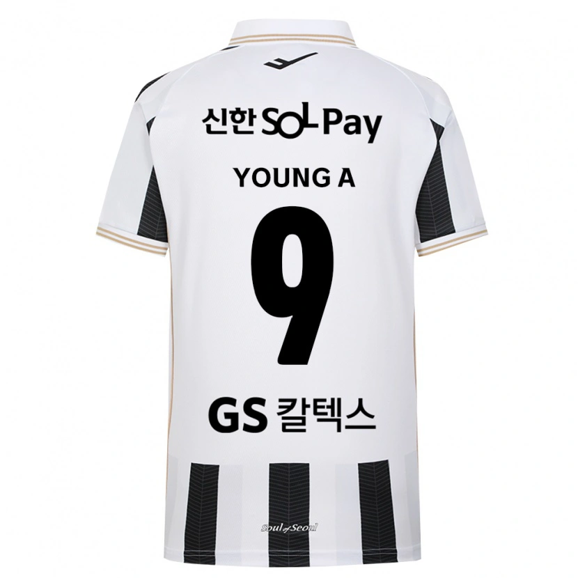 Danxen Femme Maillot Young-A Yoo #9 Noir Blanc Tenues Extérieur 2026/27 T-Shirt