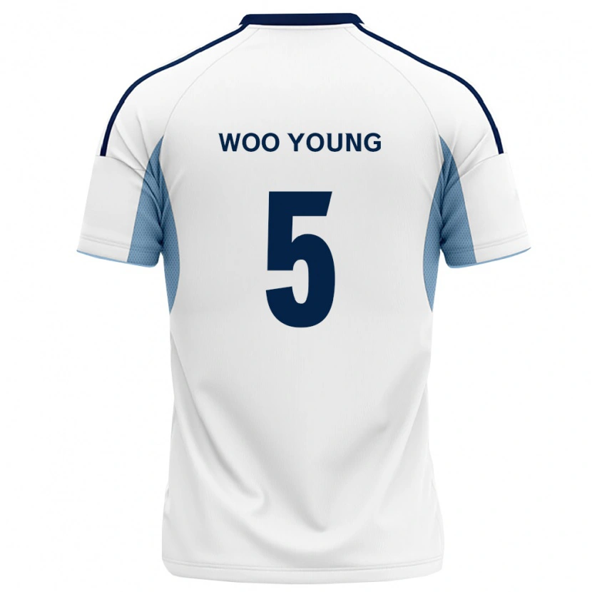 Danxen Femme Maillot Woo-Young Jung #5 Bleu Royal Blanc Tenues Extérieur 2026/27 T-Shirt