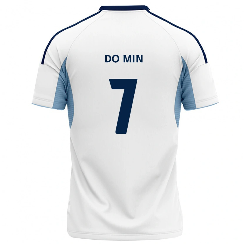 Danxen Femme Maillot Do-Min Kim #7 Bleu Royal Blanc Tenues Extérieur 2026/27 T-Shirt