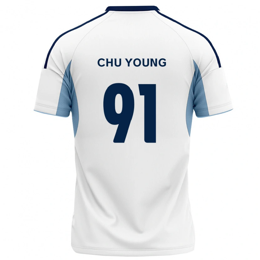 Danxen Femme Maillot Chu-Young Park #91 Bleu Royal Blanc Tenues Extérieur 2026/27 T-Shirt