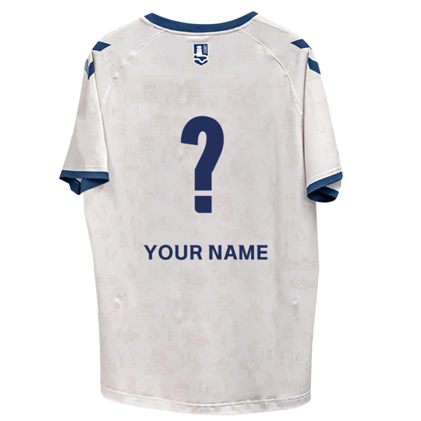 Danxen Femme Maillot Votre Nom #0 Bleu Royal Blanc Tenues Extérieur 2026/27 T-Shirt