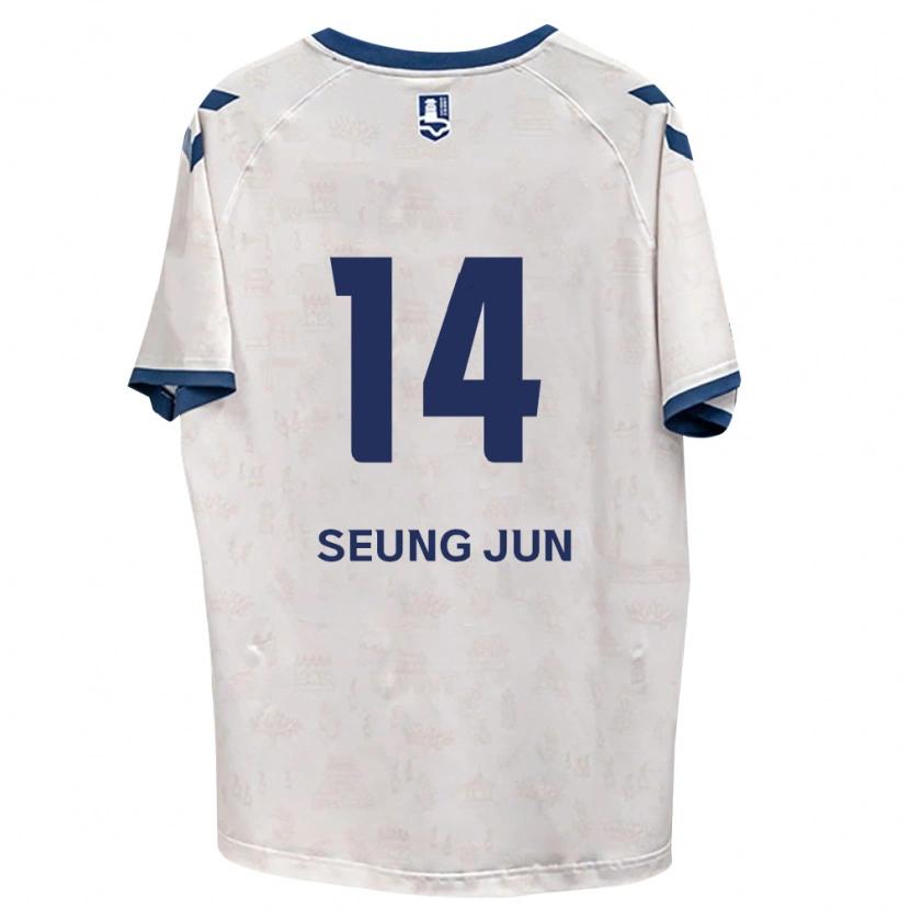 Danxen Femme Maillot Seung-Jun Yeom #14 Bleu Royal Blanc Tenues Extérieur 2026/27 T-Shirt