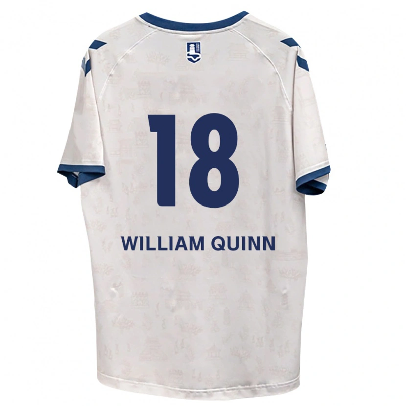 Danxen Femme Maillot Max William Quinn #18 Bleu Royal Blanc Tenues Extérieur 2026/27 T-Shirt