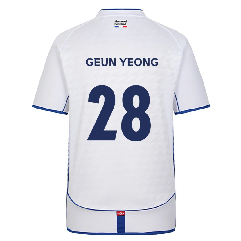 Danxen Femme Maillot Geun-Yeong Yoon #28 Noir Blanc Rouge Tenues Extérieur 2026/27 T-Shirt
