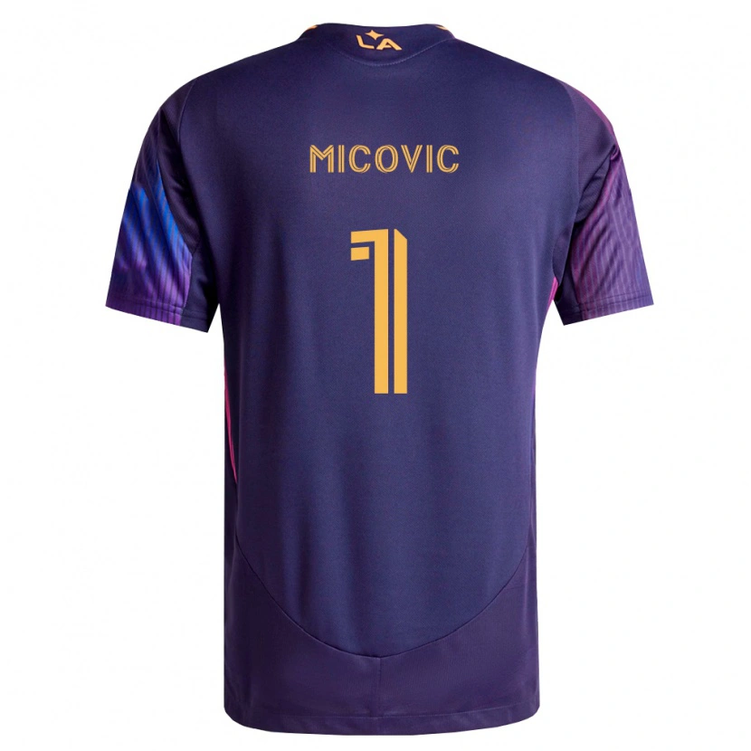Danxen Femme Maillot Novak Mićović #1 Pourpre Foncé Jaune Tenues Extérieur 2026/27 T-Shirt
