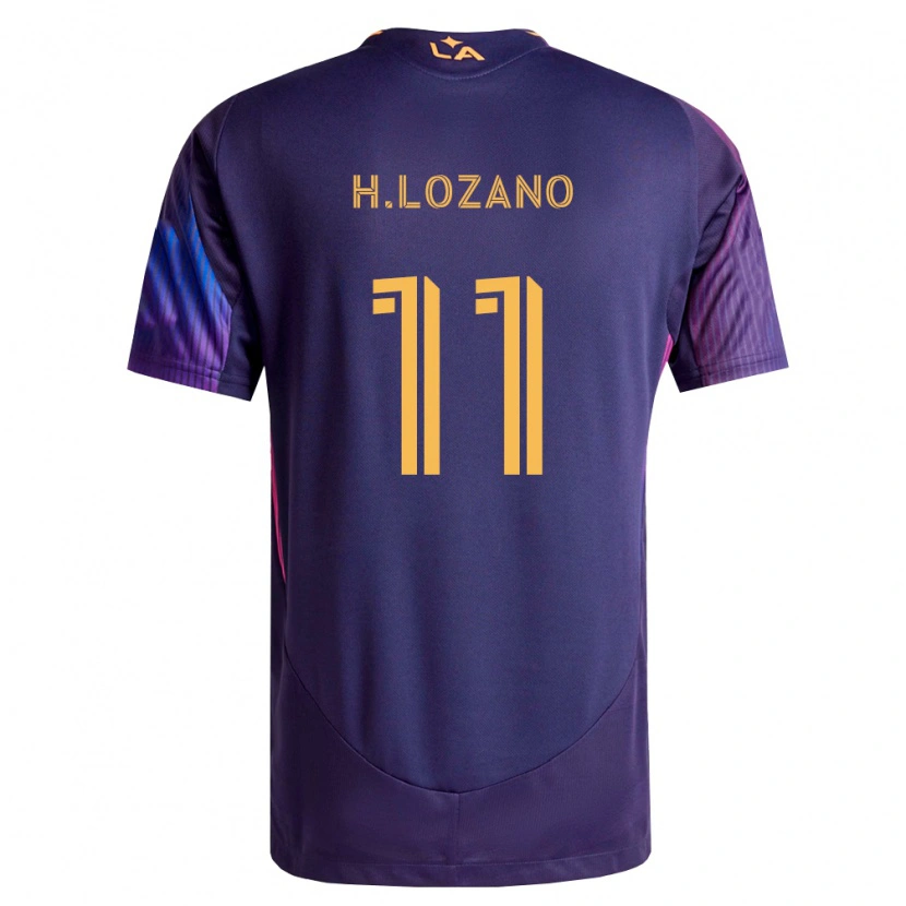 Danxen Femme Maillot Hirving Lozano #11 Pourpre Foncé Jaune Tenues Extérieur 2026/27 T-Shirt
