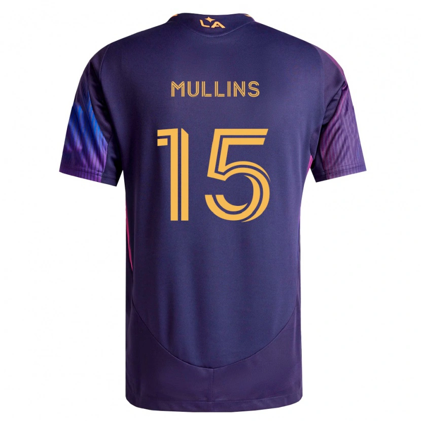 Danxen Femme Maillot Colin Mullins #15 Pourpre Foncé Jaune Tenues Extérieur 2026/27 T-Shirt
