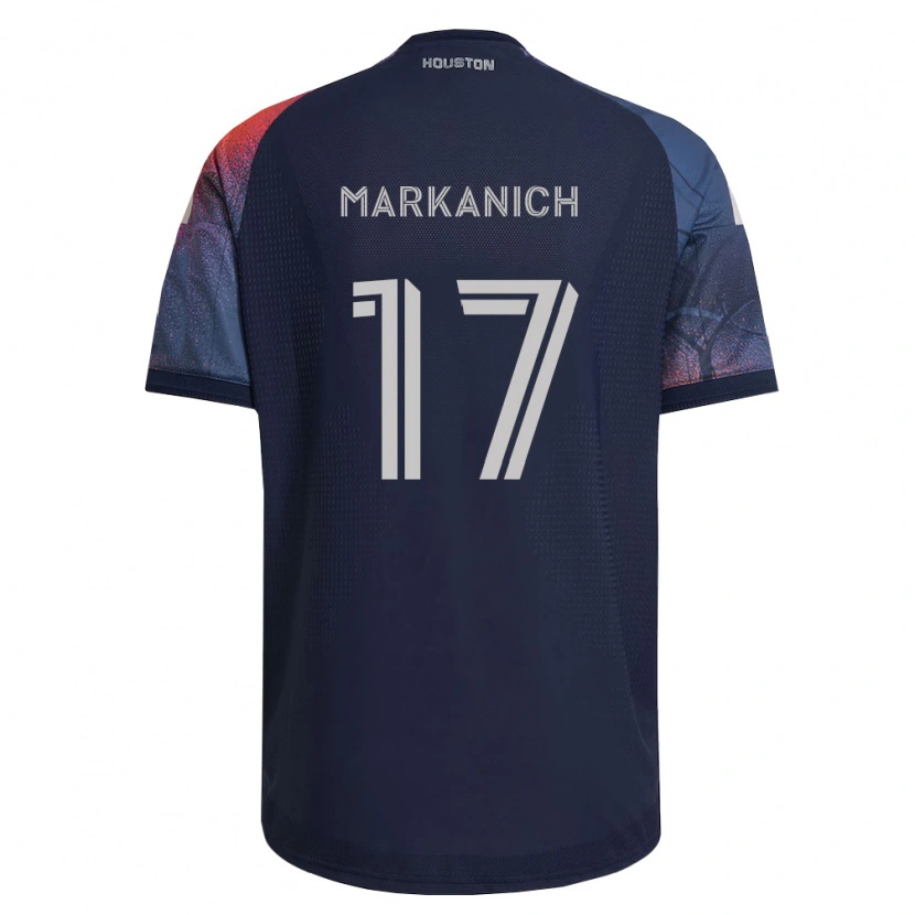 Danxen Femme Maillot Nick Markanich #17 Bleu Foncé Blanc Orange Tenues Extérieur 2026/27 T-Shirt