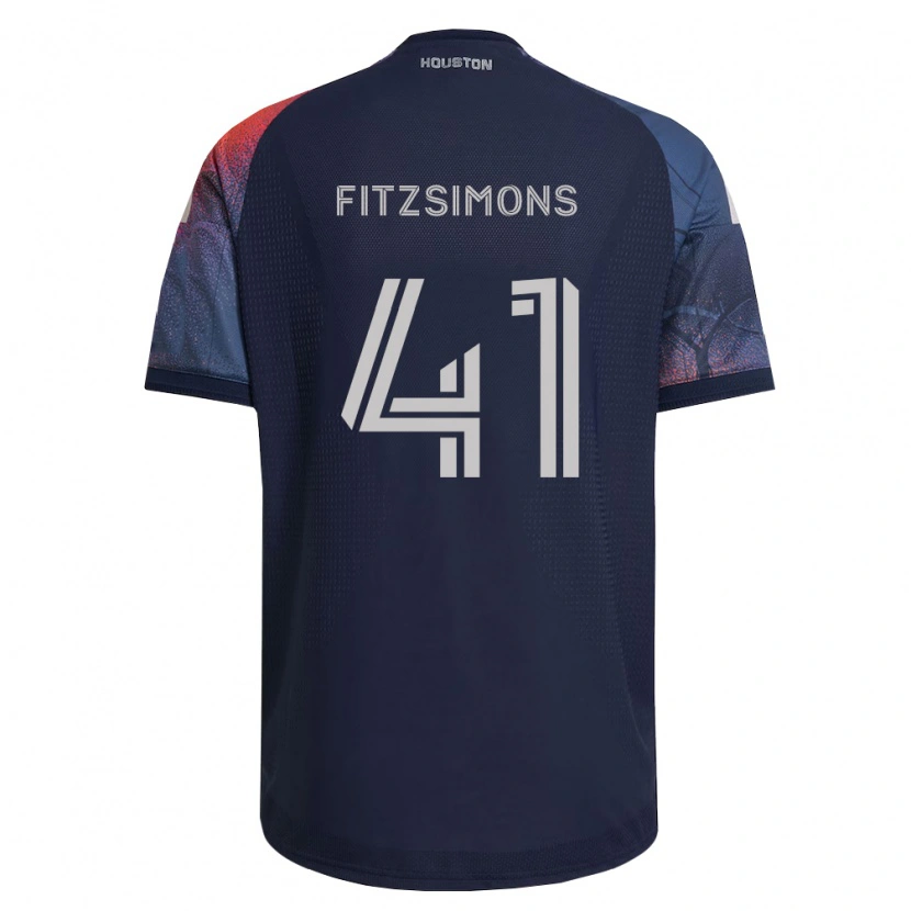 Danxen Femme Maillot Brogan Fitzsimons #41 Bleu Foncé Blanc Orange Tenues Extérieur 2026/27 T-Shirt