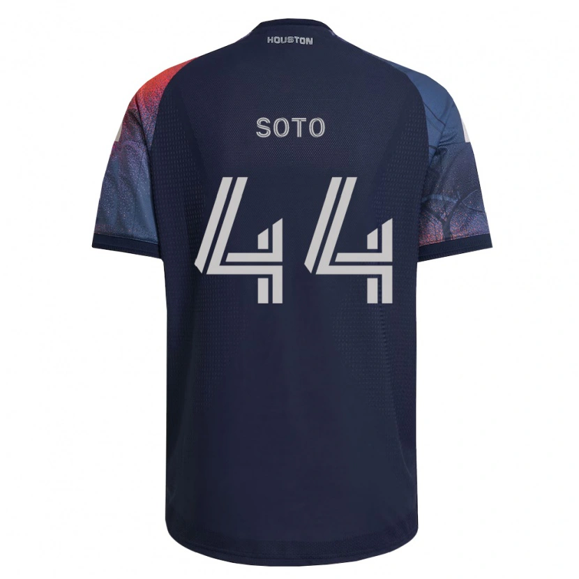 Danxen Femme Maillot Ezekiel Soto #44 Bleu Foncé Blanc Orange Tenues Extérieur 2026/27 T-Shirt