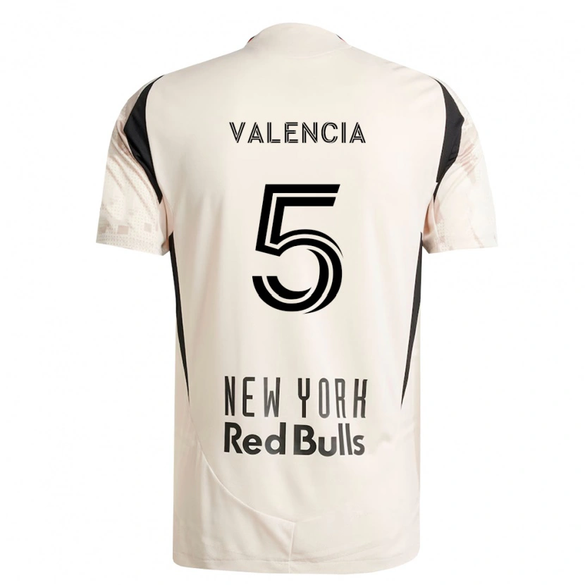 Danxen Femme Maillot Omar Valencia #5 Blanc Cassé Rouge Noir Tenues Extérieur 2026/27 T-Shirt
