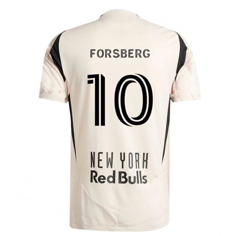 Danxen Femme Maillot Emil Forsberg #10 Blanc Cassé Rouge Noir Tenues Extérieur 2026/27 T-Shirt