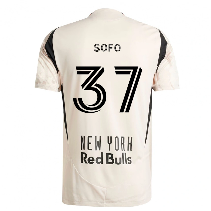 Danxen Femme Maillot Mohammed Sofo #37 Blanc Cassé Rouge Noir Tenues Extérieur 2026/27 T-Shirt