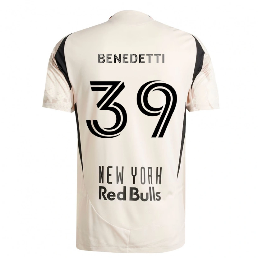 Danxen Femme Maillot Nehuén Benedetti #39 Blanc Cassé Rouge Noir Tenues Extérieur 2026/27 T-Shirt