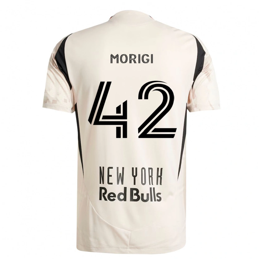 Danxen Femme Maillot Marco Morigi #42 Blanc Cassé Rouge Noir Tenues Extérieur 2026/27 T-Shirt