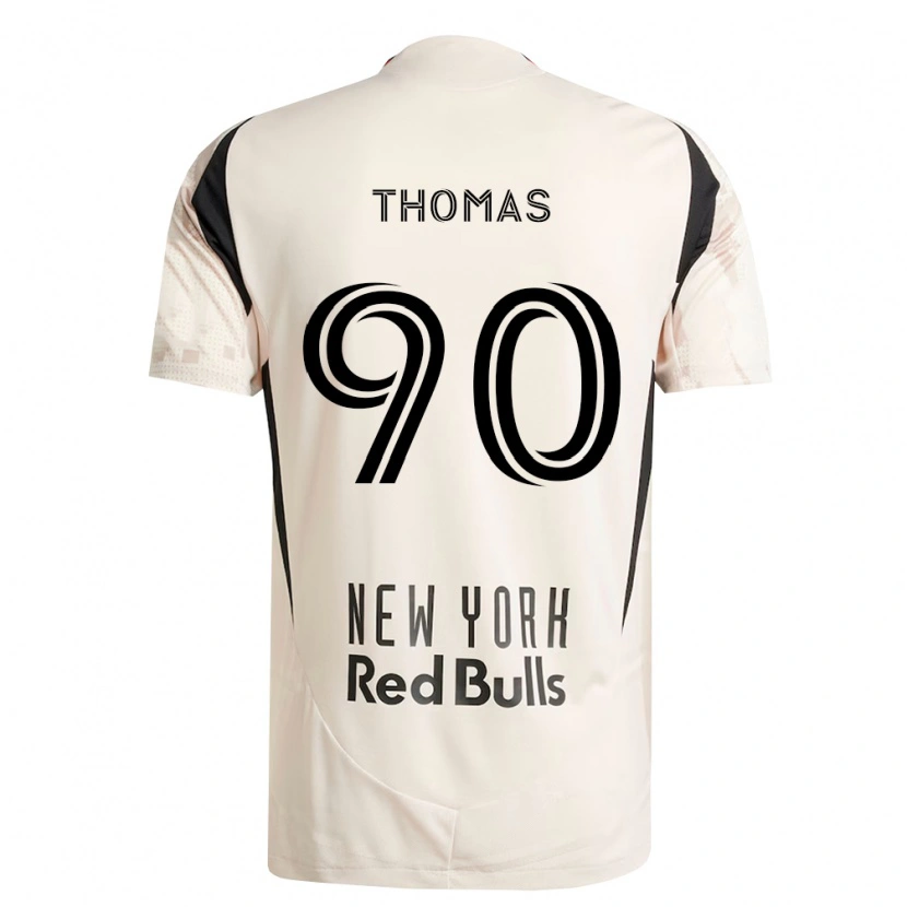 Danxen Femme Maillot Oladayo Thomas #90 Blanc Cassé Rouge Noir Tenues Extérieur 2026/27 T-Shirt