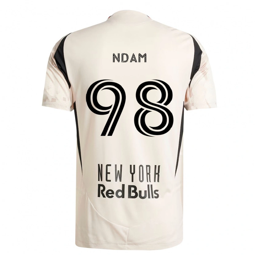 Danxen Femme Maillot Hassan Ndam #98 Blanc Cassé Rouge Noir Tenues Extérieur 2026/27 T-Shirt