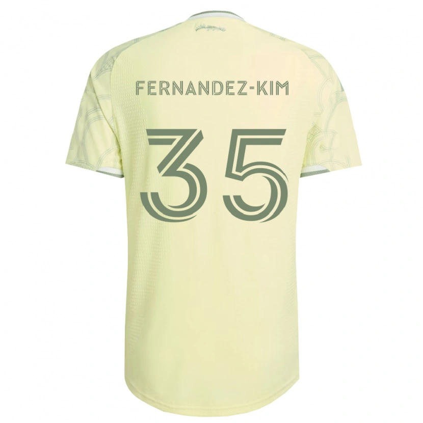 Danxen Femme Maillot Lucas Fernandez-Kim #35 Beige Blanc Tenues Extérieur 2026/27 T-Shirt