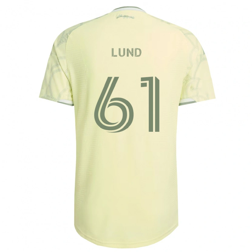Danxen Femme Maillot Nicklas Lund #61 Beige Blanc Tenues Extérieur 2026/27 T-Shirt