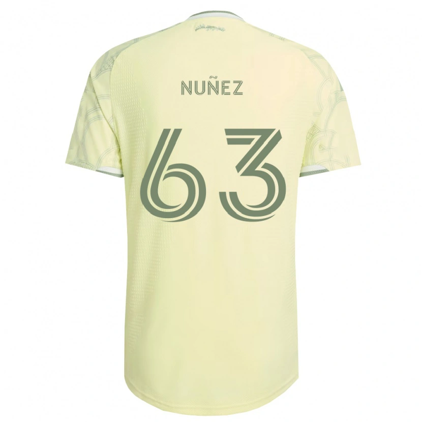 Danxen Femme Maillot Daniel Núñez #63 Beige Blanc Tenues Extérieur 2026/27 T-Shirt