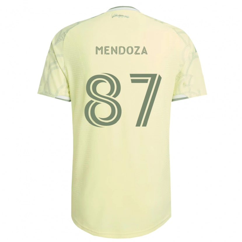 Danxen Femme Maillot Christian Mendoza #87 Beige Blanc Tenues Extérieur 2026/27 T-Shirt
