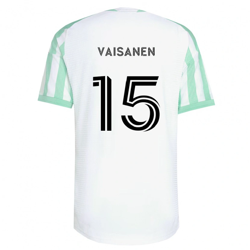 Danxen Femme Maillot Leo Väisänen #15 Vert Clair Noir Blanc Tenues Extérieur 2026/27 T-Shirt