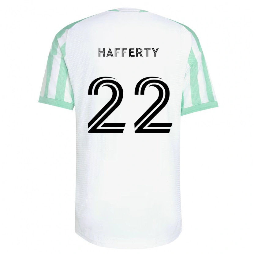 Danxen Femme Maillot Joe Hafferty #22 Vert Clair Noir Blanc Tenues Extérieur 2026/27 T-Shirt