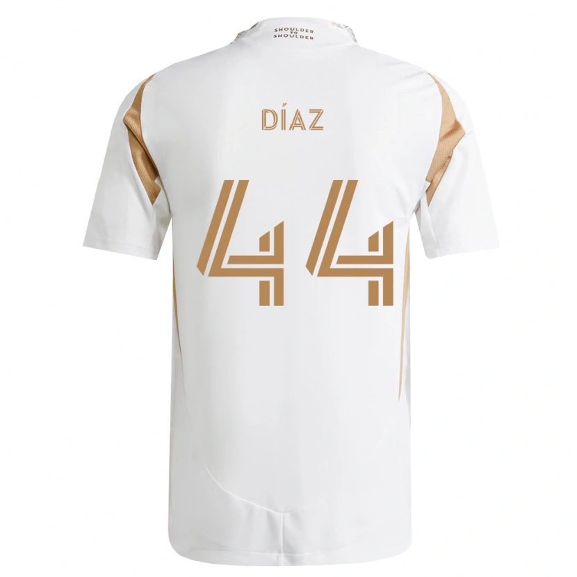 Danxen Femme Maillot Carlos Díaz #44 Blanc Marron Tenues Extérieur 2026/27 T-Shirt