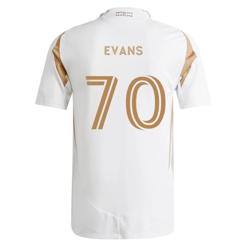 Danxen Femme Maillot Matthew Evans #70 Blanc Marron Tenues Extérieur 2026/27 T-Shirt