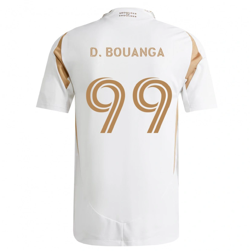 Danxen Femme Maillot Denis Bouanga #99 Blanc Marron Tenues Extérieur 2026/27 T-Shirt