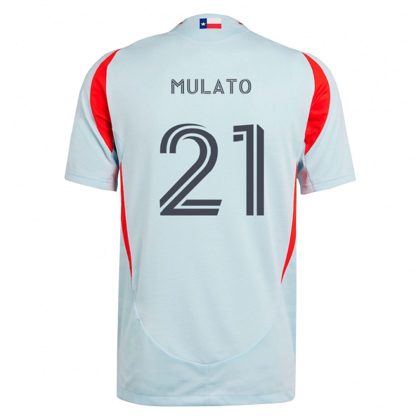 Danxen Femme Maillot José Mulato #21 Gris Foncé Rouge Blanc Tenues Extérieur 2026/27 T-Shirt