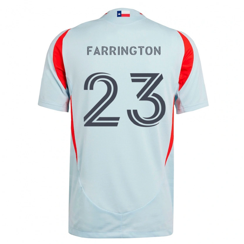 Danxen Femme Maillot Logan Farrington #23 Gris Foncé Rouge Blanc Tenues Extérieur 2026/27 T-Shirt