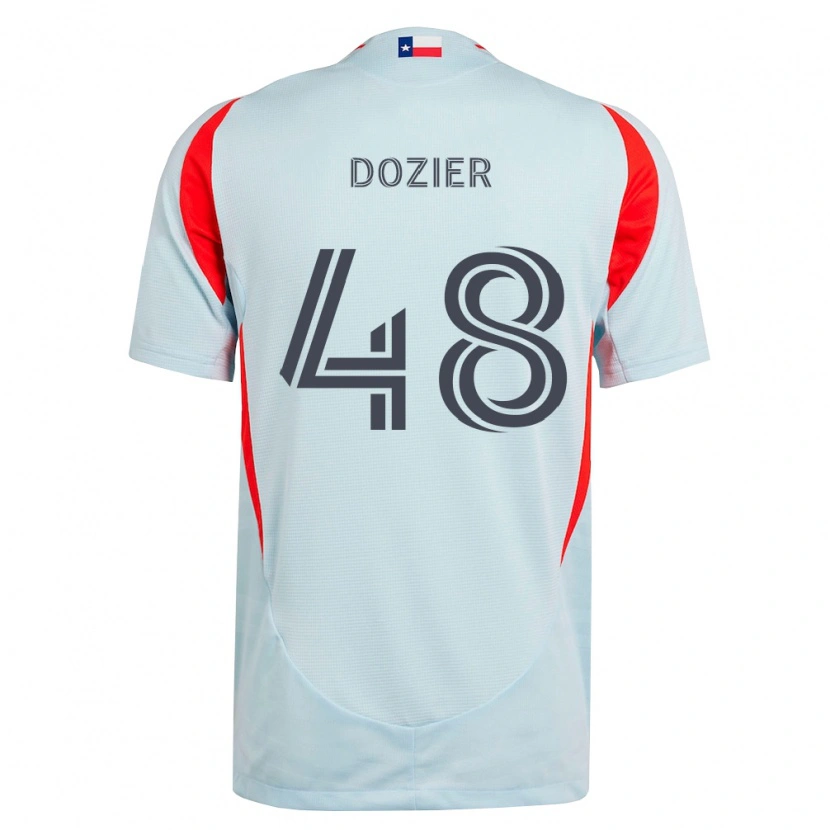 Danxen Femme Maillot Jonathon Dozier #48 Gris Foncé Rouge Blanc Tenues Extérieur 2026/27 T-Shirt