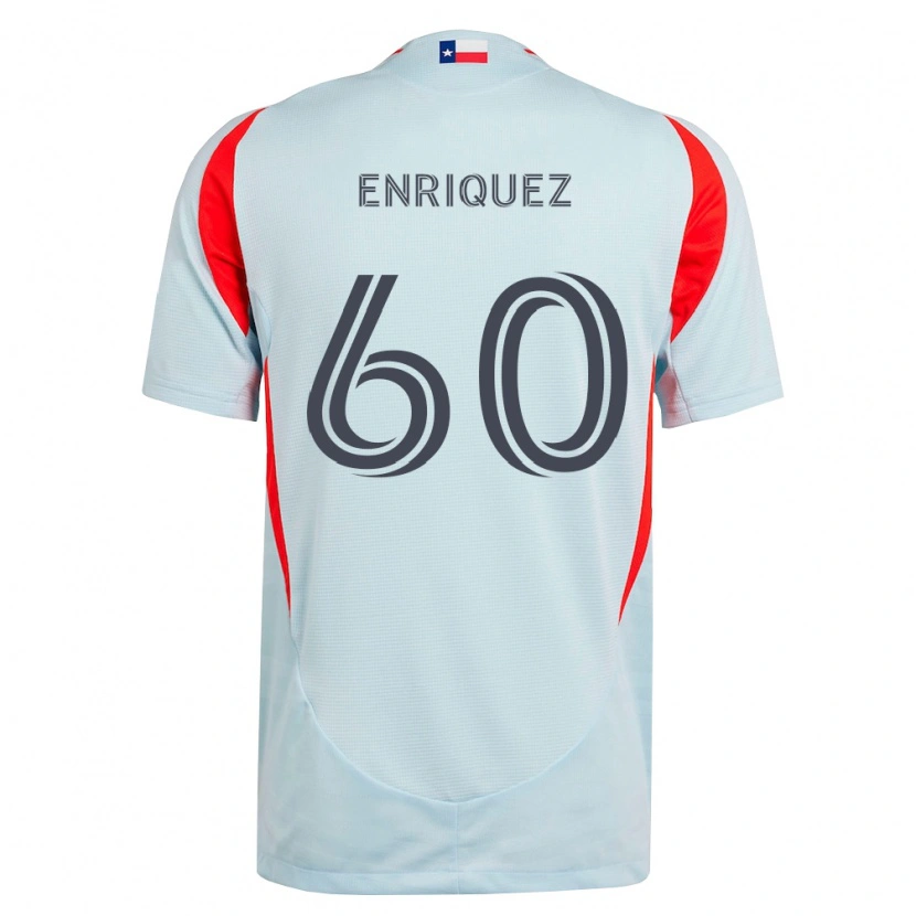 Danxen Femme Maillot Fabian Enriquez #60 Gris Foncé Rouge Blanc Tenues Extérieur 2026/27 T-Shirt