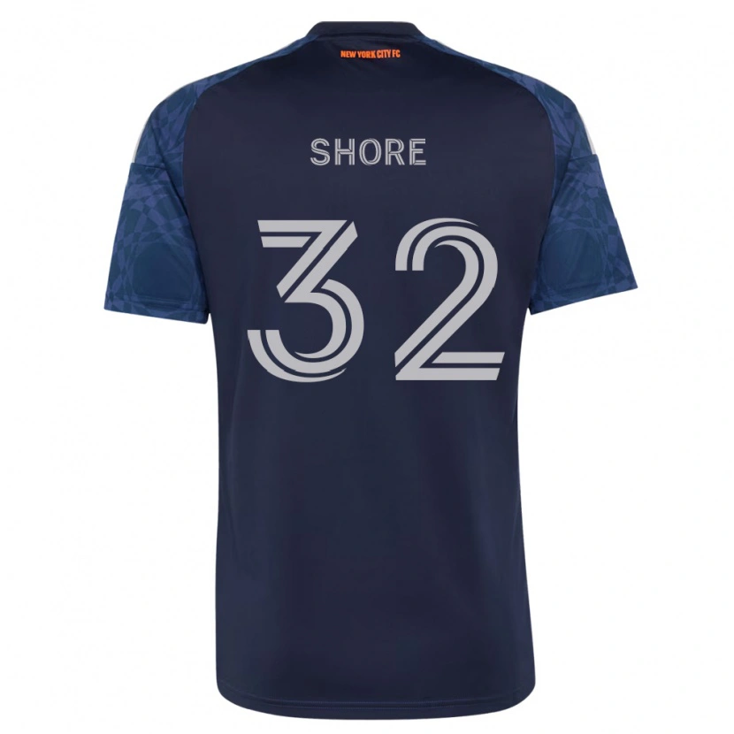 Danxen Femme Maillot Jonathan Shore #32 Bleu Foncé Blanc Tenues Extérieur 2026/27 T-Shirt