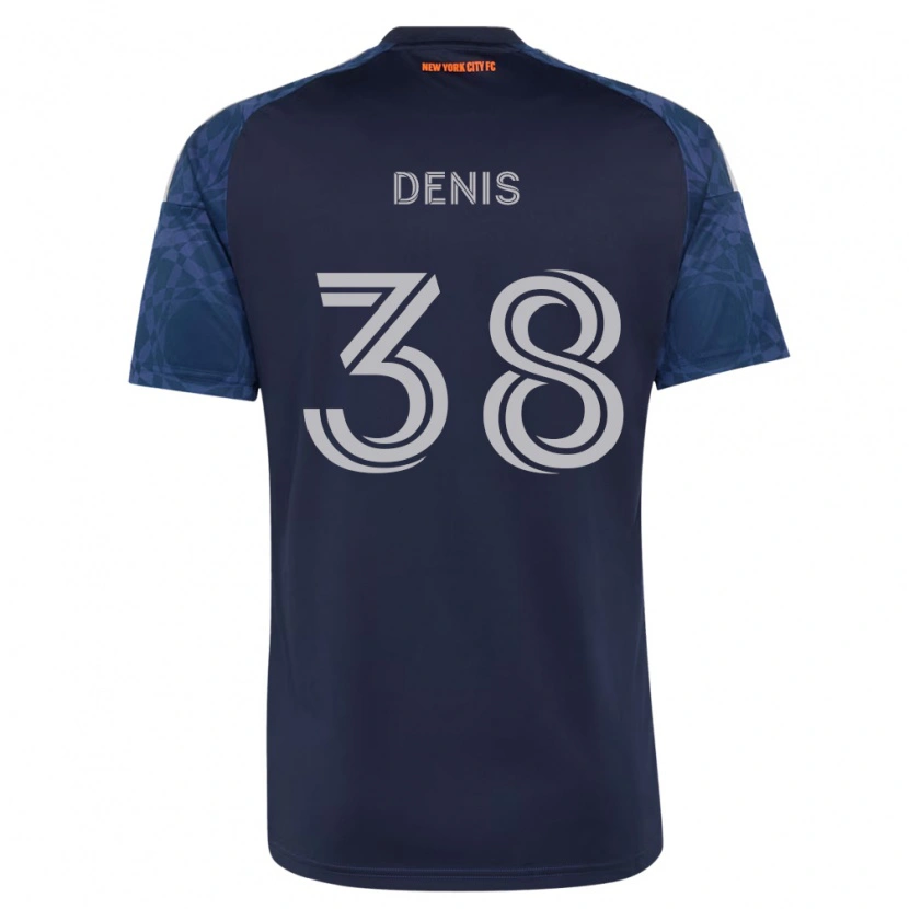Danxen Femme Maillot John Denis #38 Bleu Foncé Blanc Tenues Extérieur 2026/27 T-Shirt