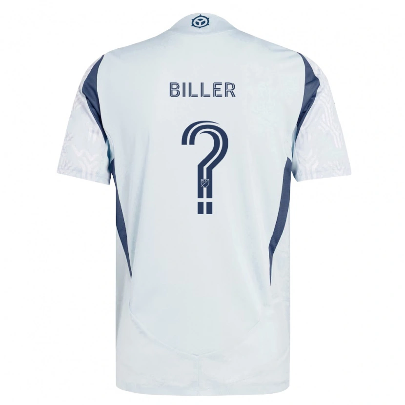 Danxen Femme Maillot Dempsey Biller #0 Bleu Gris Blanc Tenues Extérieur 2026/27 T-Shirt