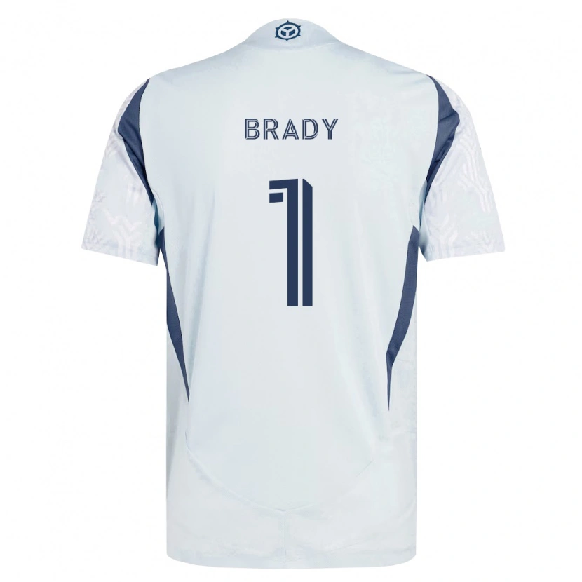Danxen Femme Maillot Chris Brady #1 Bleu Gris Blanc Tenues Extérieur 2026/27 T-Shirt